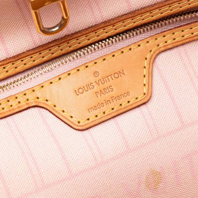 Louis Vuitton Damier Azur Neverfull MM White Very good condition - Box View