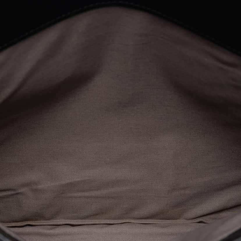 Bottega Veneta Leather Intrecciato Clutch Black Leather Very good condition - Model View