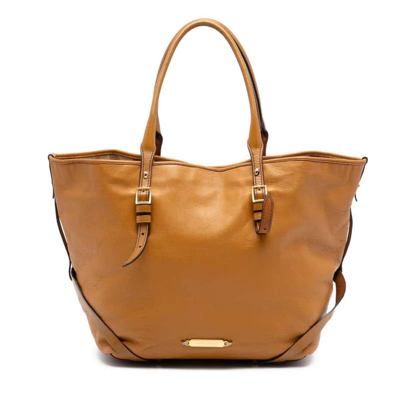 Burberry Leather Salisbury Belted Tote Brown Leather Very good condition - Front View