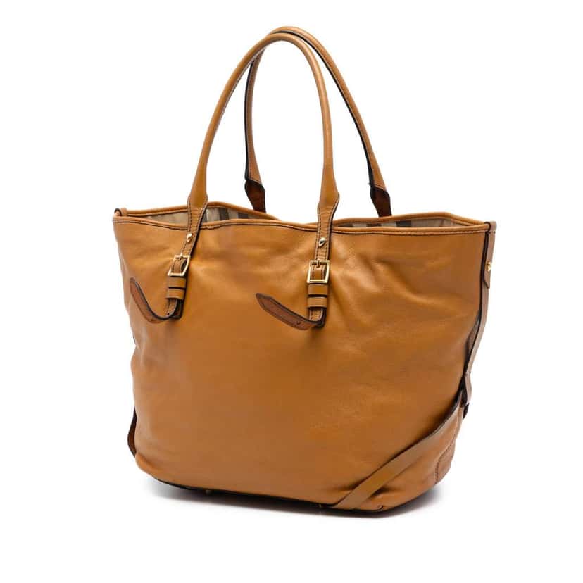 Burberry Leather Salisbury Belted Tote Brown Leather Very good condition - Back View