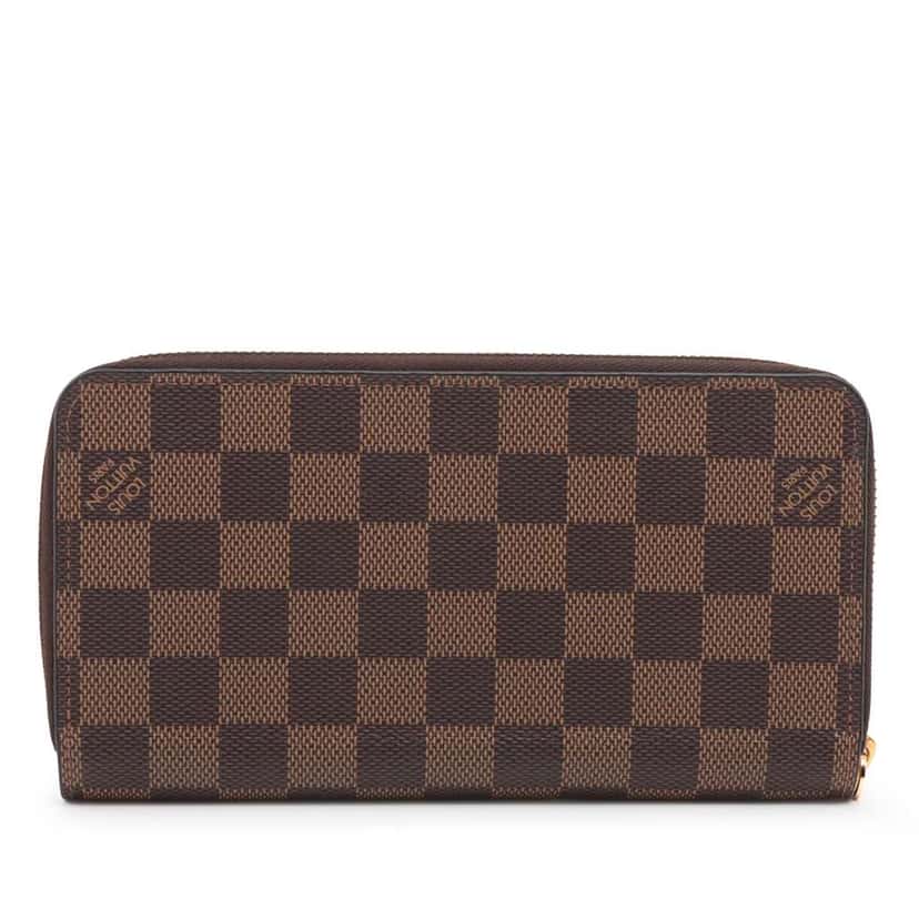 Louis Vuitton Damier Ebene Zippy Long Wallet Brown Very good condition - Back View