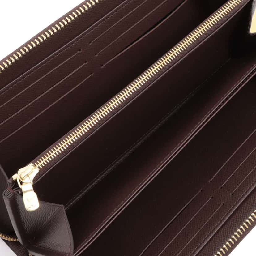 Louis Vuitton Damier Ebene Zippy Long Wallet Brown Very good condition - Inside View