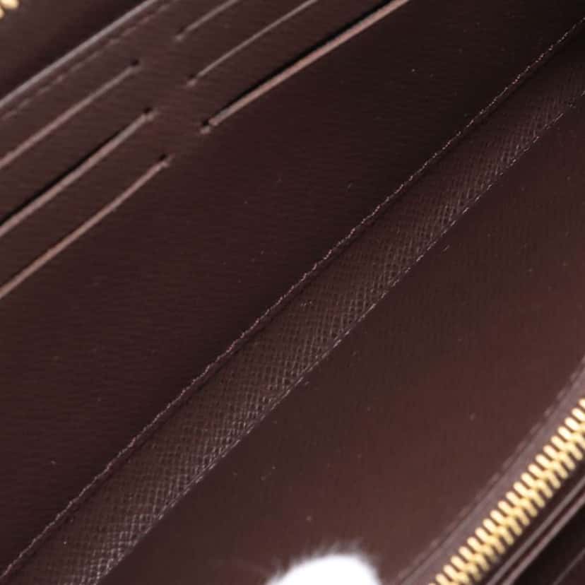Louis Vuitton Damier Ebene Zippy Long Wallet Brown Very good condition - Model View