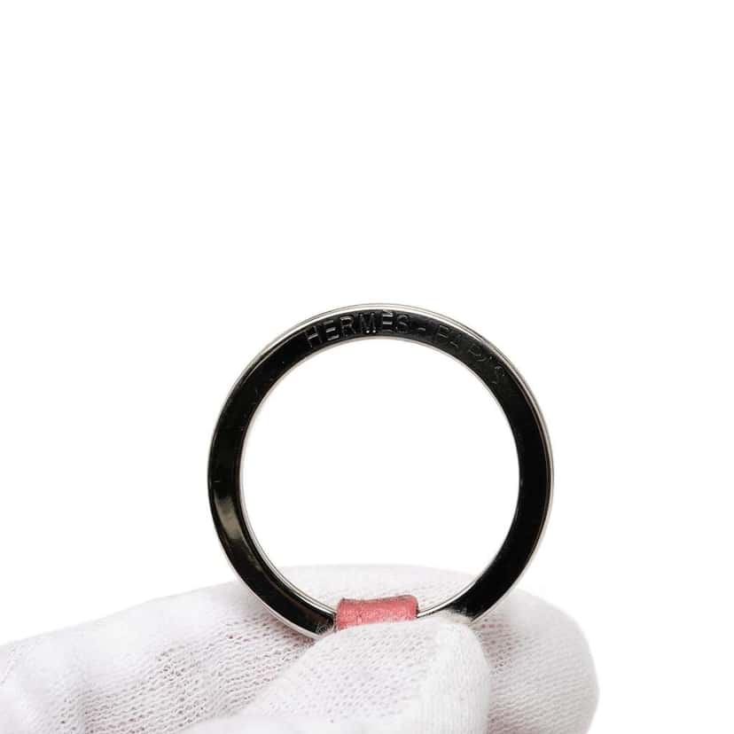 Hermès Milo Lambskin Carmen Key Chain Pink Leather Good condition - Inside View