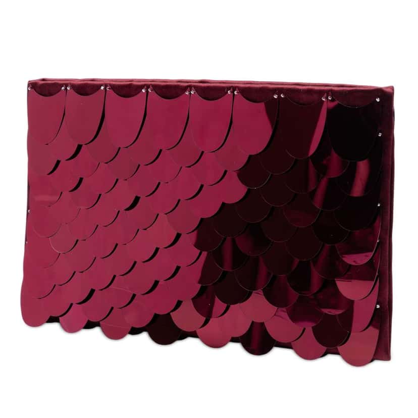 Prada Raso Paillettes Clutch Red Satin Very good condition - Back View