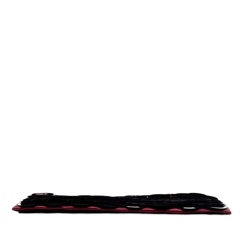 Prada Raso Paillettes Clutch Red Satin Very good condition - Inside View