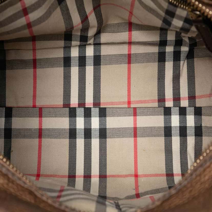 Burberry Leather Top Handle Bag Brown Leather Very good condition - Model View