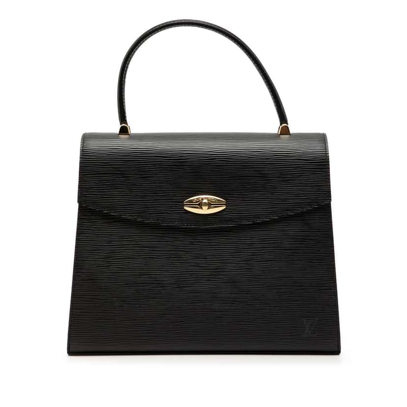 Louis Vuitton Epi Malesherbes Black Leather Very good condition - Front View