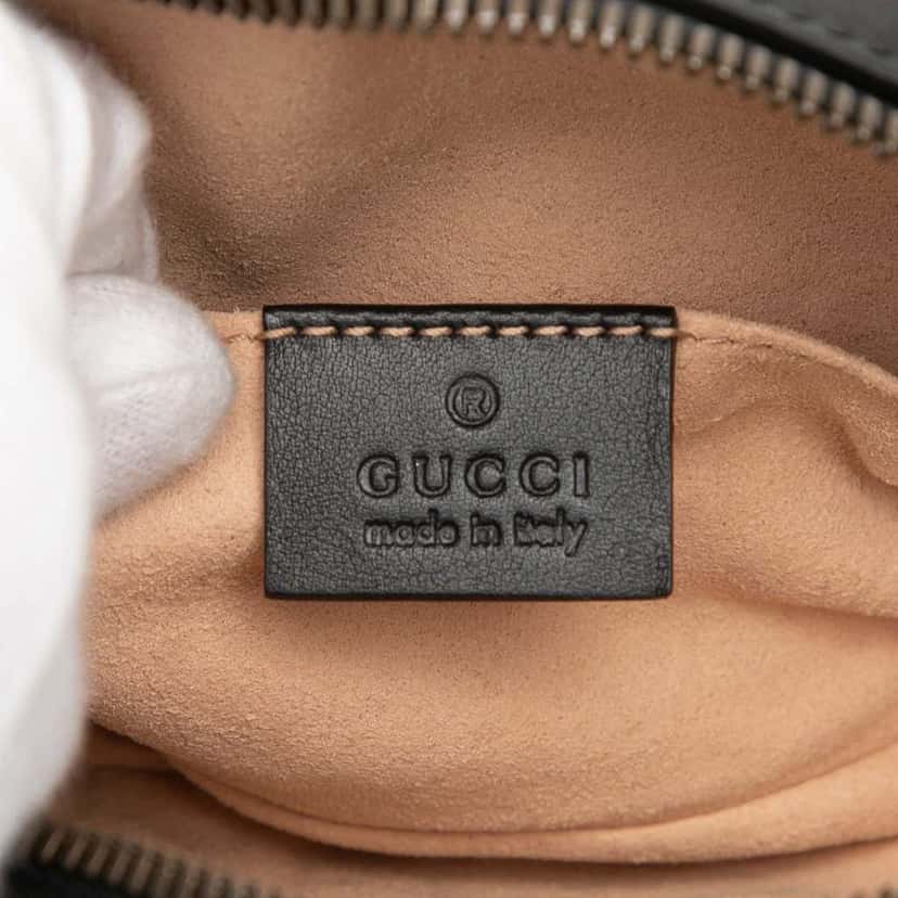 Gucci GG Marmont Matelasse Leather Belt Bag Black Leather Very good condition - Box View