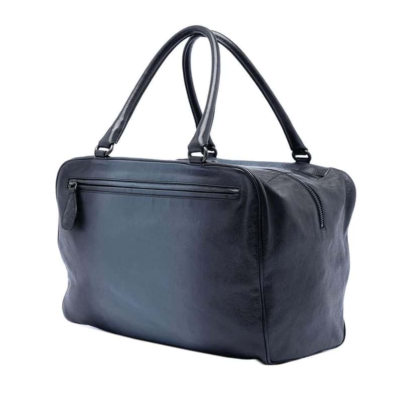 Bottega Veneta Medium Goatskin Madras Sfumato Brera Handbag Blue Leather Very good condition - Back View