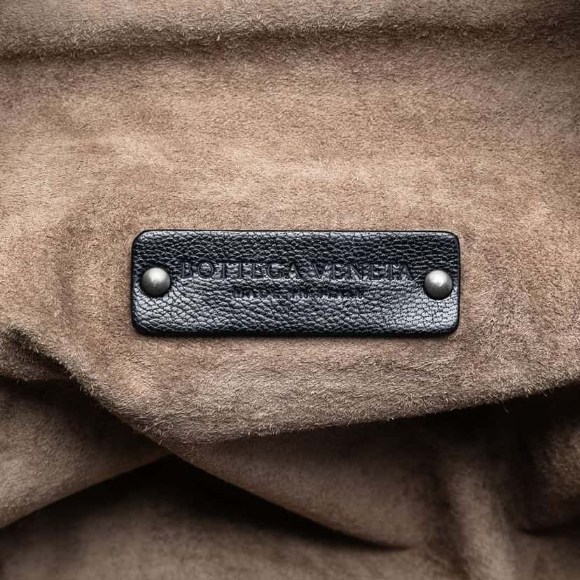 Bottega Veneta Medium Goatskin Madras Sfumato Brera Handbag Blue Leather Very good condition - Box View