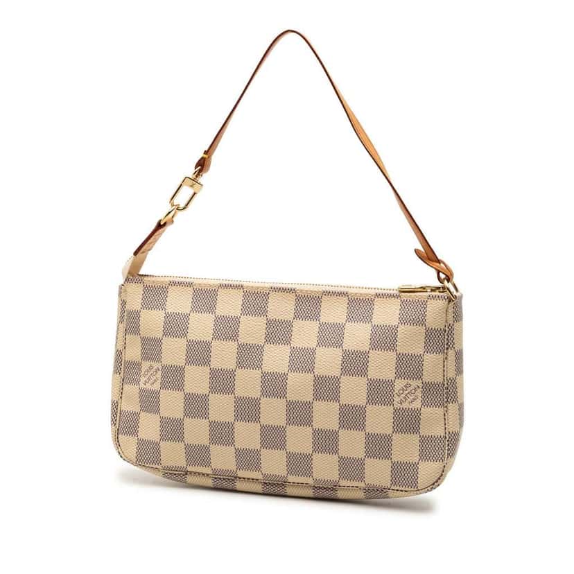 Louis Vuitton Damier Azur Pochette Accessoires White Very good condition - Back View