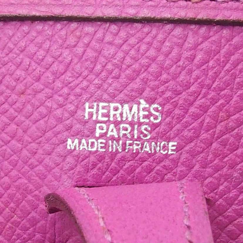 Hermès Epsom Evelyne TPM Purple Leather Good condition - Box View
