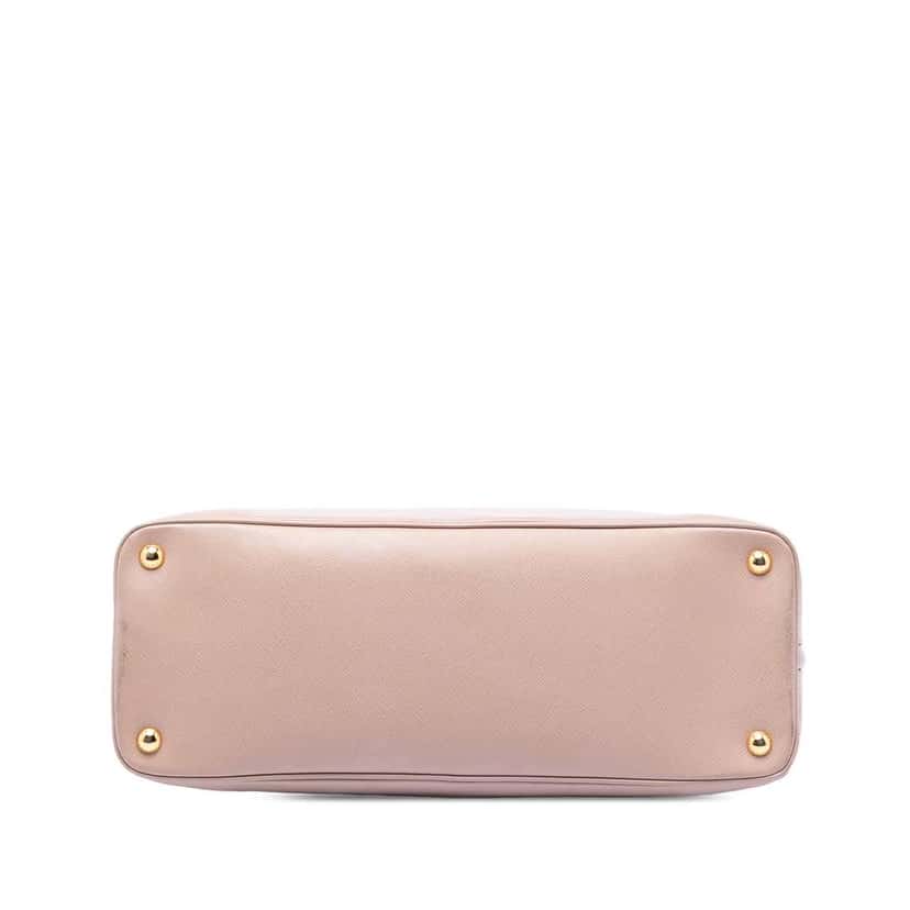 Prada Large Saffiano Lux Promenade Satchel Brown Leather Very good condition - Inside View