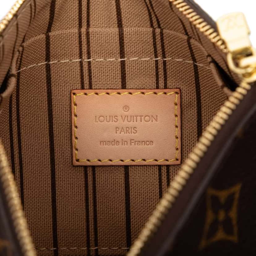 Louis Vuitton Monogram Neverfull PM Pouch Brown Very good condition - Box View