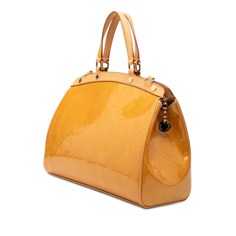Louis Vuitton Monogram Vernis Brea MM Yellow Leather Very good condition - Back View