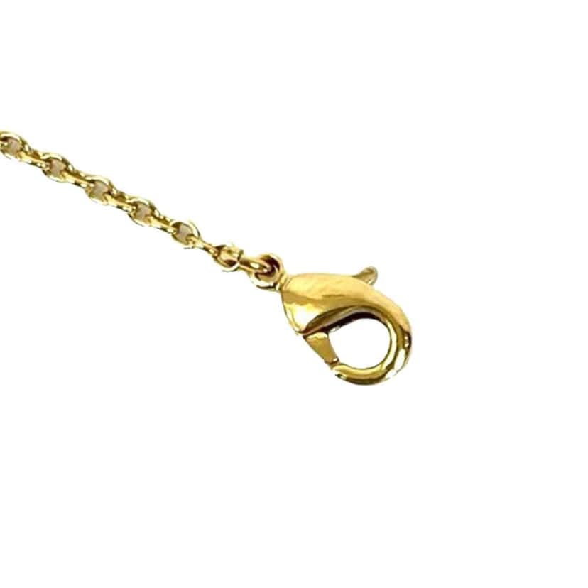 Dior Gold Plated Crystal Clair D Lune Necklace Gold Metal Very good condition - Model View