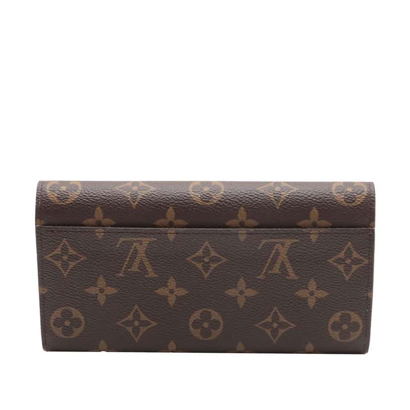 Louis Vuitton Monogram Sarah Wallet Brown Very good condition - Back View