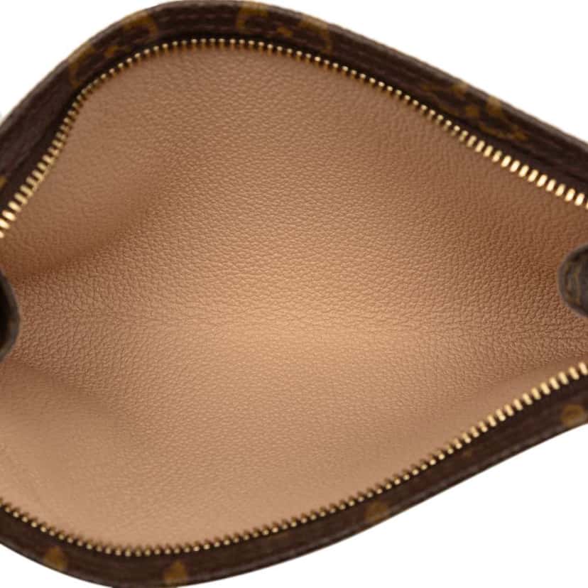 Louis Vuitton Monogram Bucket Pouch Brown Very good condition - Model View