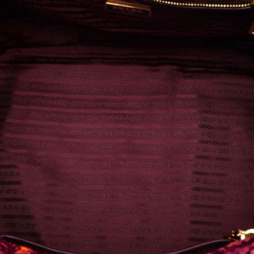 Prada Canapa Raffia Tote Orange Very good condition - Model View