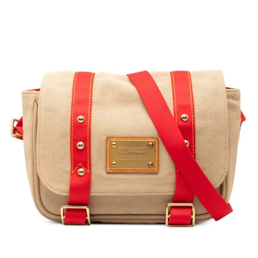 Louis Vuitton Antigua Besace PM Brown Canvas Very good condition - Front View