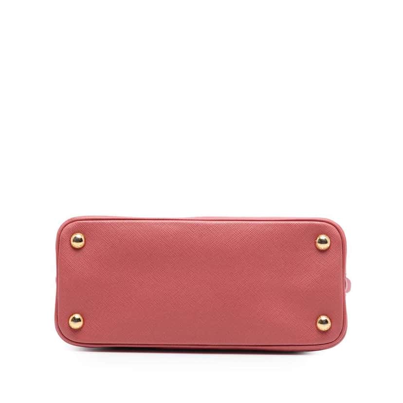 Prada Small Saffiano Lux Promenade Satchel Pink Leather Very good condition - Inside View