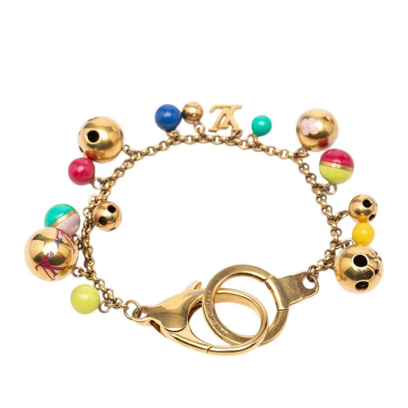 Louis Vuitton Gold Plated Chaine Grelots Bag Charm Gold Metal Very good condition - Inside View