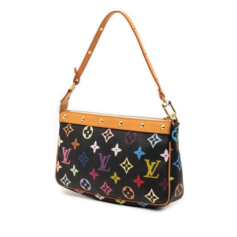 Louis Vuitton Monogram Multicolore Pochette Accessoires Black Very good condition - Back View