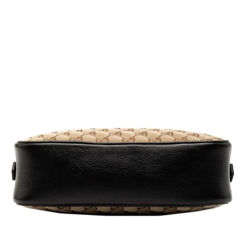 Gucci Small GG Marmont Matelasse GG Canvas and Leather Crossbody Brown Canvas Good condition - Inside View