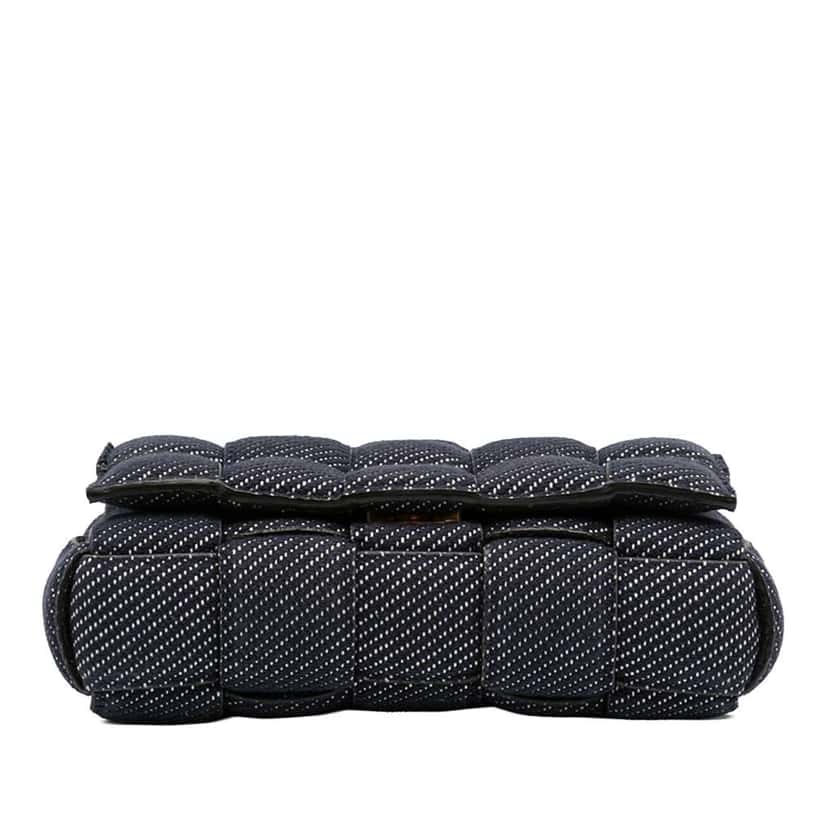 Bottega Veneta Denim Intrecciato Cassette Padded Crossbody Blue Denim Very good condition - Inside View