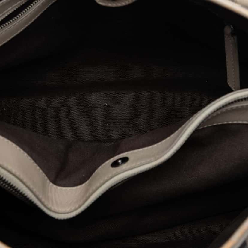 Burberry Smoke Check Coated Canvas Northfield Satchel Grey Canvas Very good condition - Model View