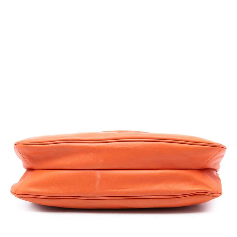 Prada Vitello Phenix Shoulder Bag Orange Leather Good condition - Inside View