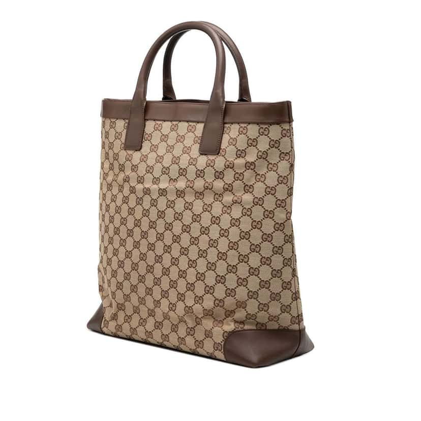 Gucci GG Canvas Tote Brown Canvas Good condition - Back View