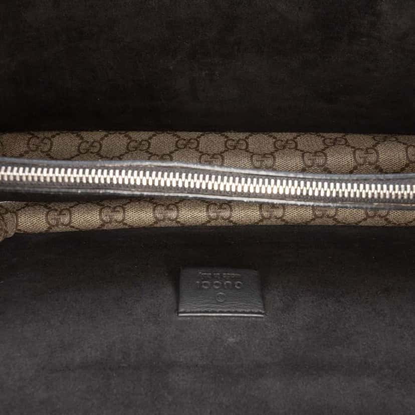 Gucci Medium GG Supreme Dionysus Shoulder Bag Brown Canvas Good condition - Model View