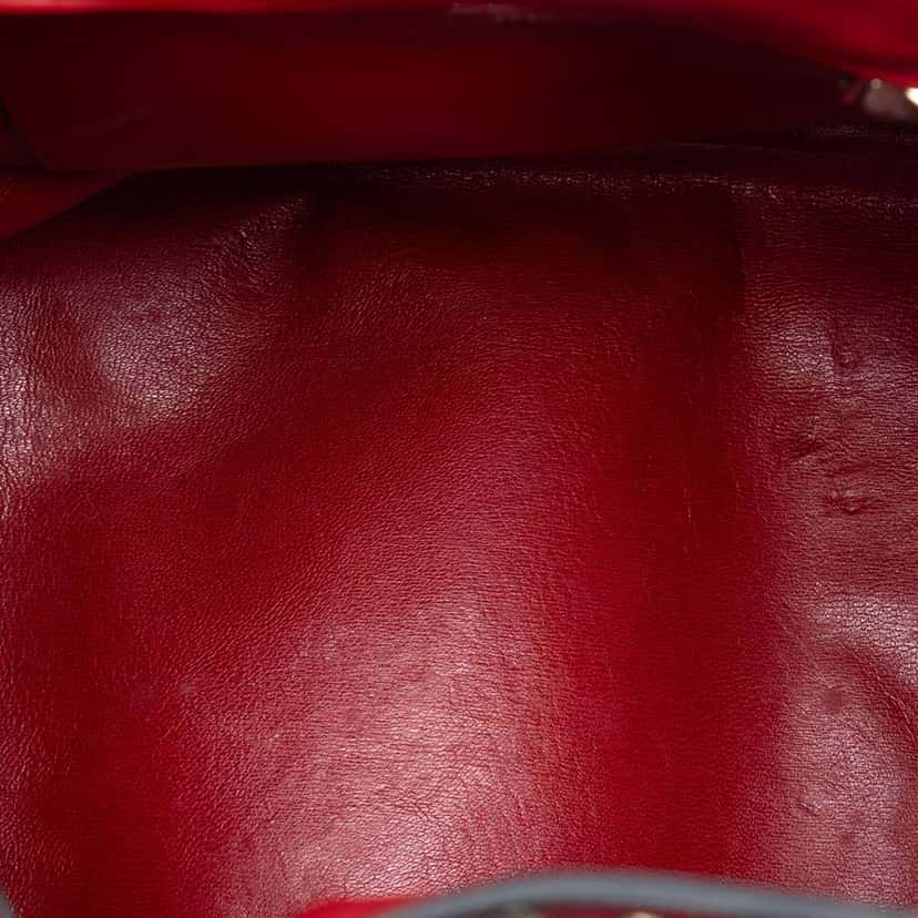 Prada Large Studded Leather Bucket Bag Red Leather Very good condition - Model View