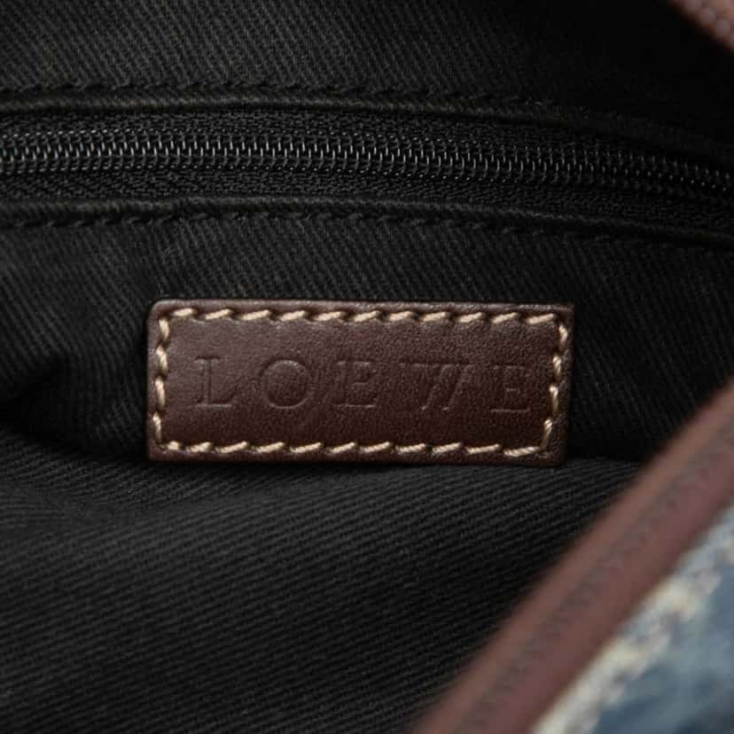 Loewe Anagram Denim Tote Blue Denim Good condition - Box View