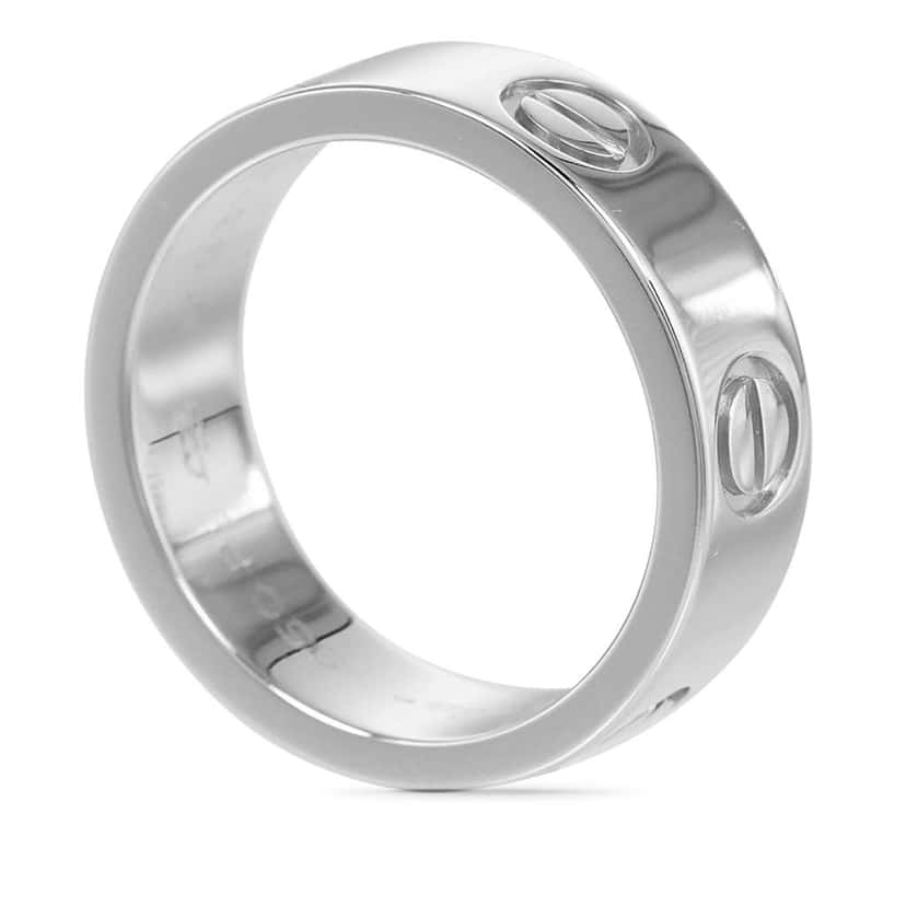 Cartier Platinum Classic Love Ring Silver Platinum Good condition - Model View
