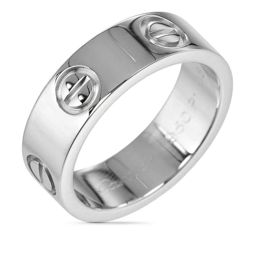 Cartier Platinum Classic Love Ring Silver Platinum Good condition - Box View