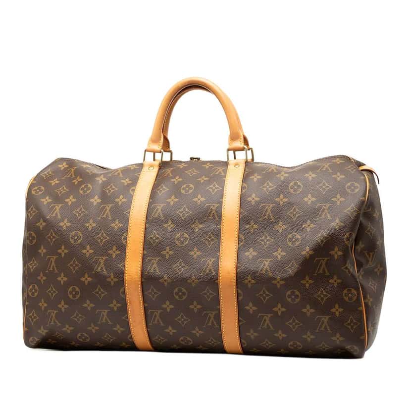 Louis Vuitton Monogram Keepall 50 Brown Good condition - Back View