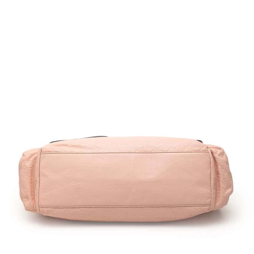 Gucci Guccissima Web Flap Diaper Bag Pink Leather Good condition - Inside View