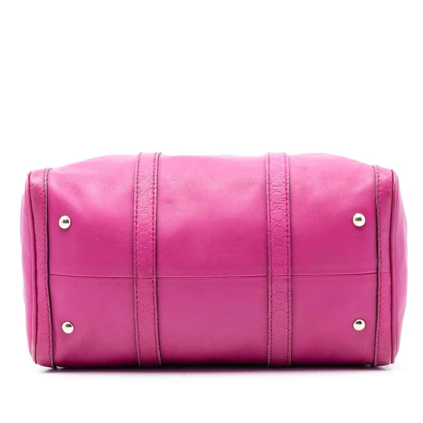 Gucci Medium Microguccissima Trimmed Joy Boston Bag Pink Leather Good condition - Inside View