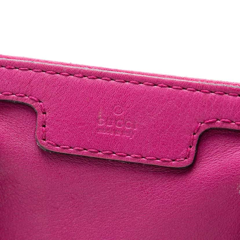 Gucci Medium Microguccissima Trimmed Joy Boston Bag Pink Leather Good condition - Box View