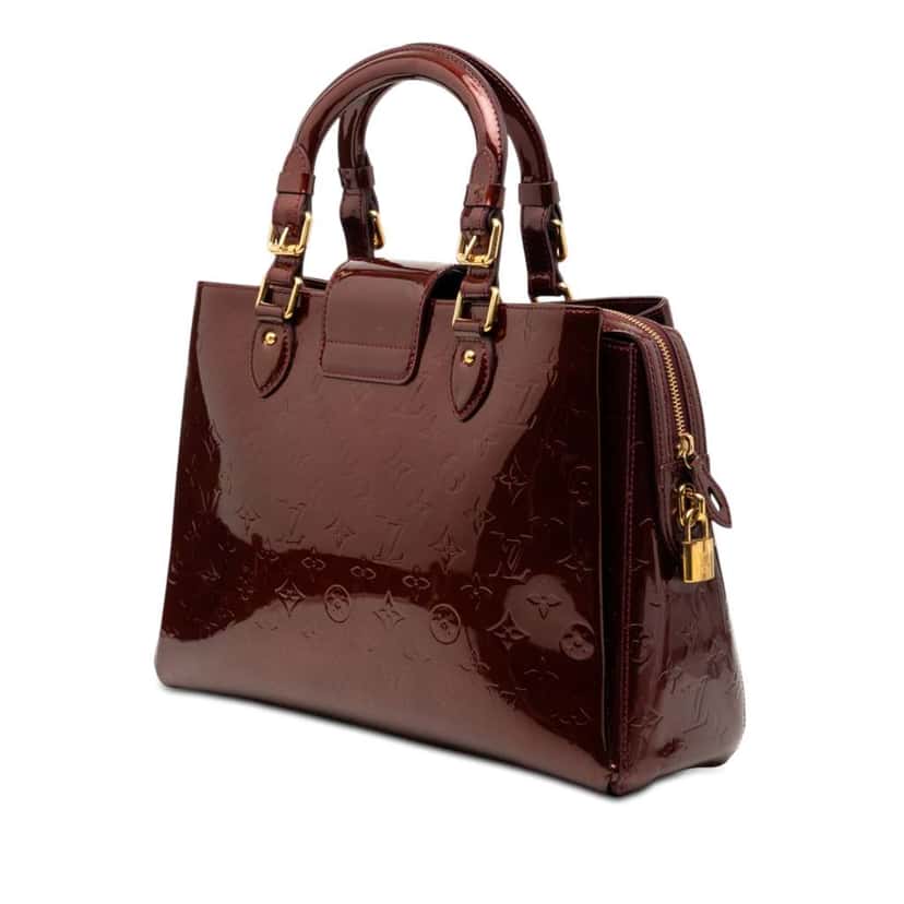 Louis Vuitton Monogram Vernis Melrose Avenue Red Leather Good condition - Back View