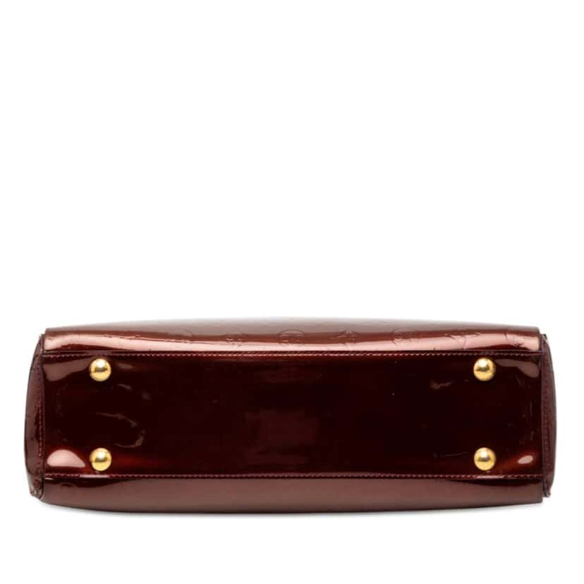 Louis Vuitton Monogram Vernis Melrose Avenue Red Leather Good condition - Inside View