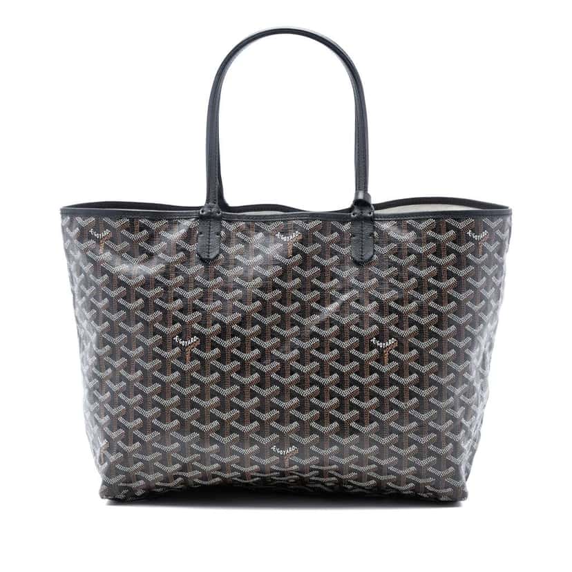 Goyard Goyardine Saint Louis PM Black Canvas Good condition - Front View