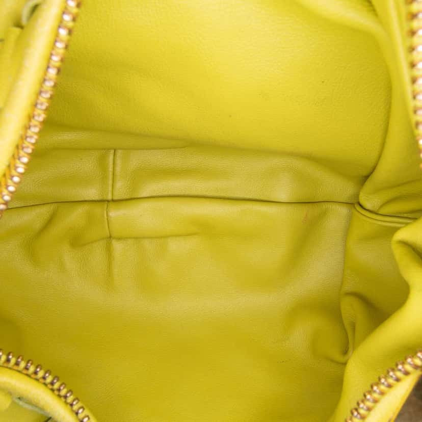 Bottega Veneta Mini Nappa Intrecciato Jodie Yellow Leather Good condition - Model View