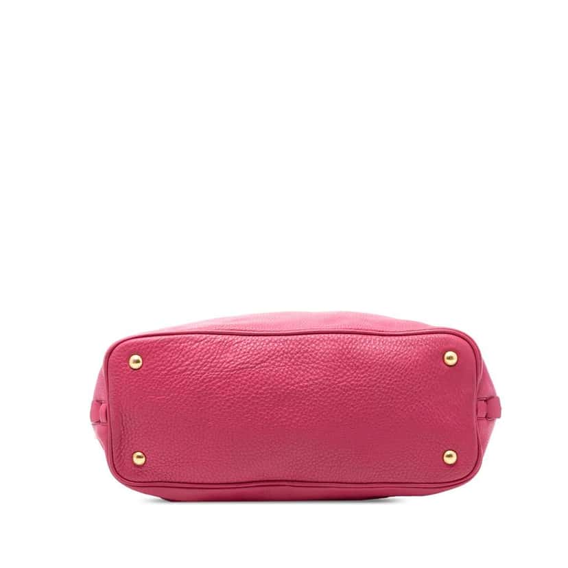 Prada Vitello Daino Side Zip Open Convertible Tote Pink Leather Good condition - Inside View