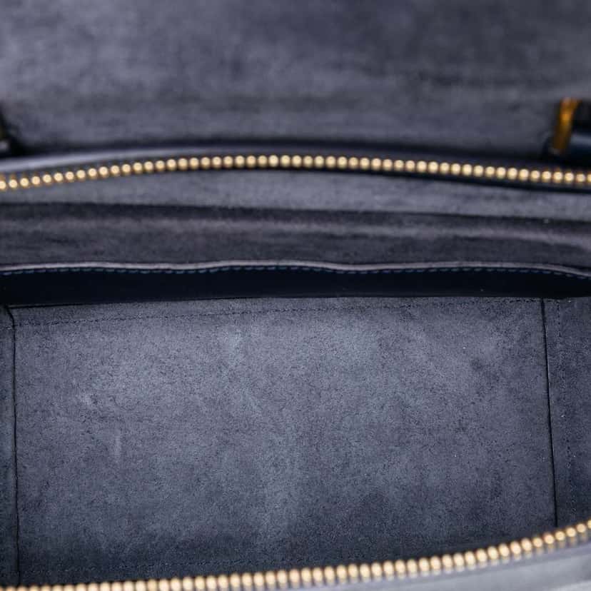 Celine Micro Grained Calfskin Belt Bag Black Leather Good condition - Model View