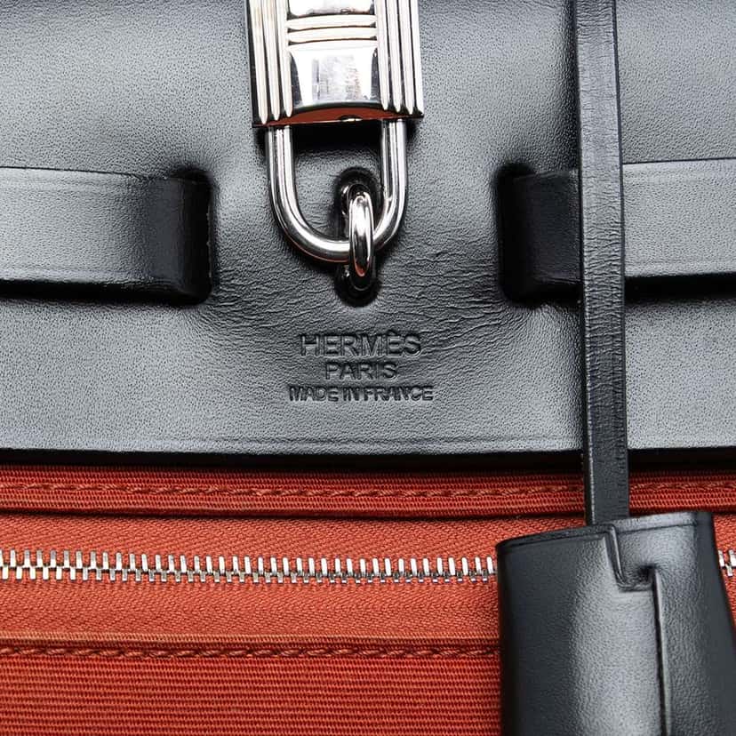 Hermès Toile Herbag Zip 31 Orange Canvas Good condition - Box View