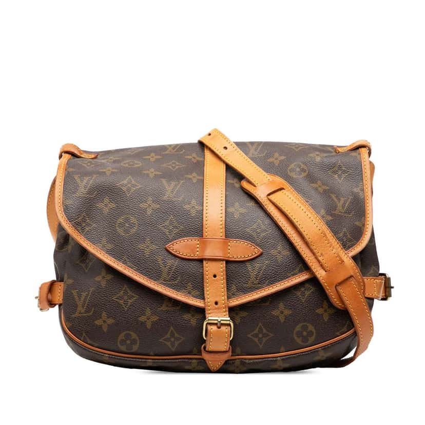 Louis Vuitton Monogram Saumur 30 Brown Good condition - Front View